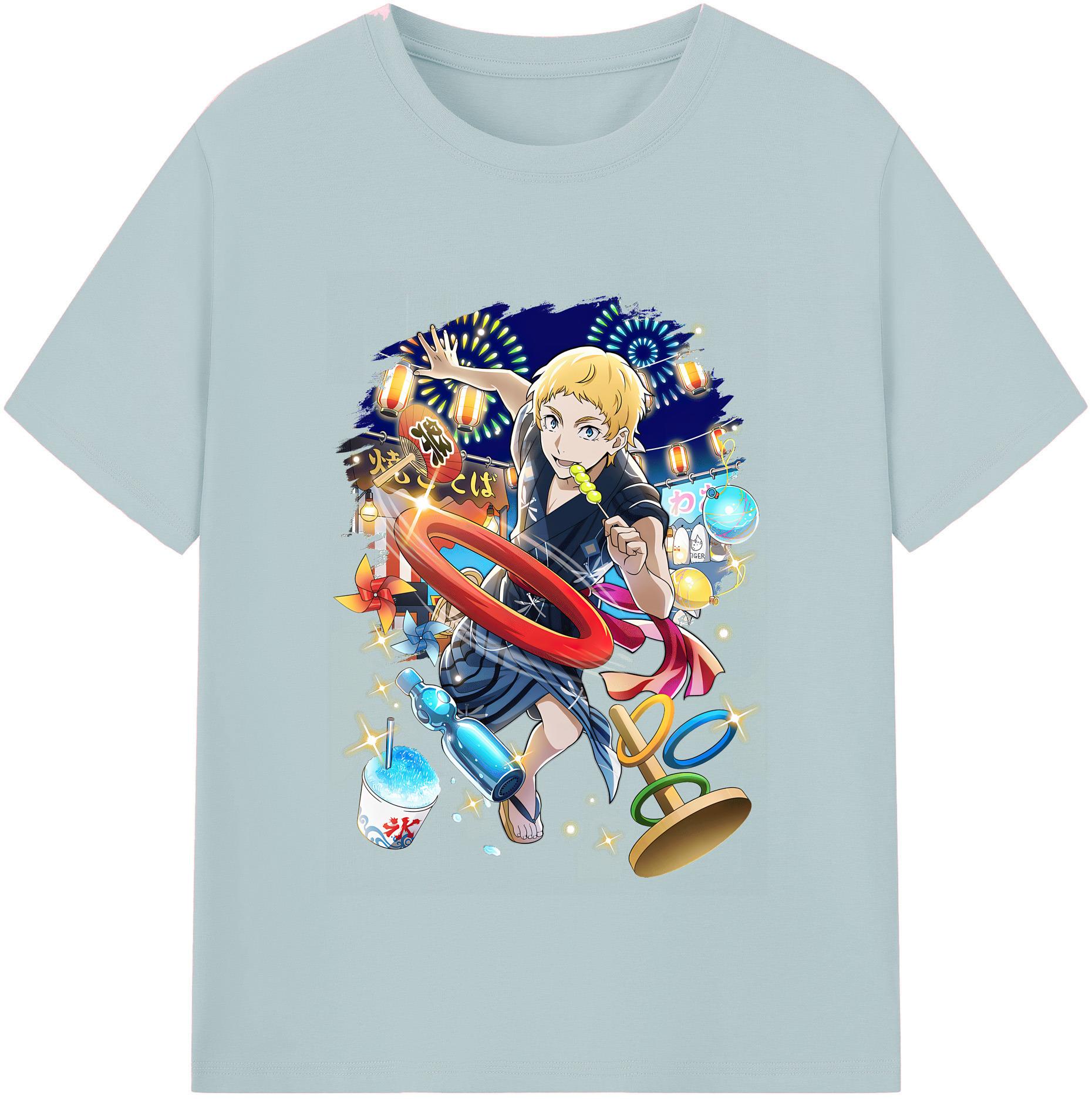 （画像用） 文豪ストレイドッグス Bungo Stray Dogs 綿100％半袖Tシャツ（フロントプリント）